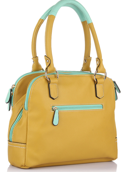 yellow satchel bag