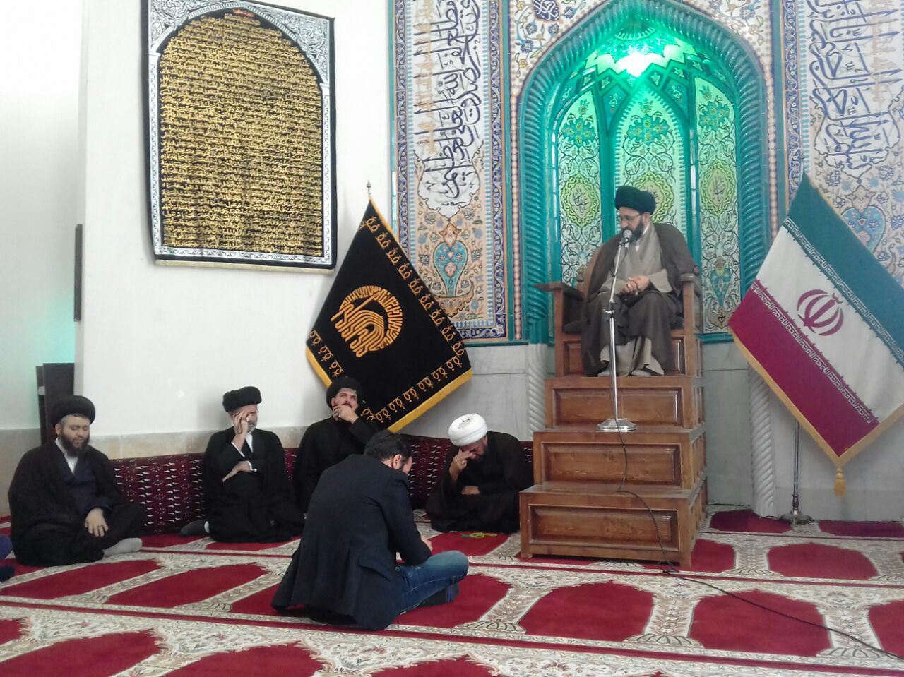 حضور‌جنعی از علمای کشور عرق در مسجد امام خمینی مشهد