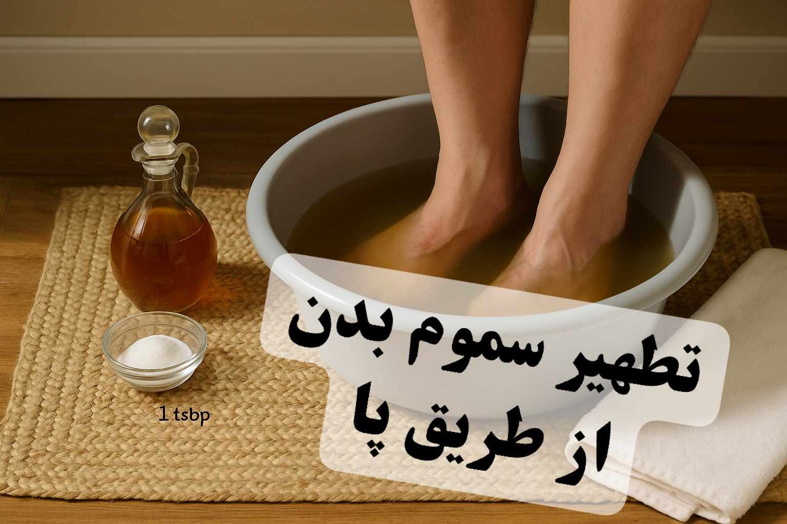 طریقه از بین بدن سموم بدن از طریق پا