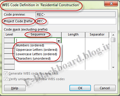 WBS Definition Code