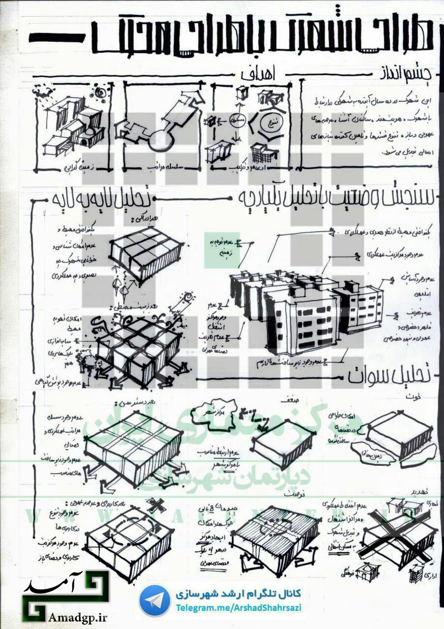 اسکیس طراحی شهری