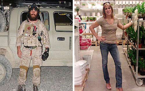 قاتل بن لادن خود را به زن بدل کرد