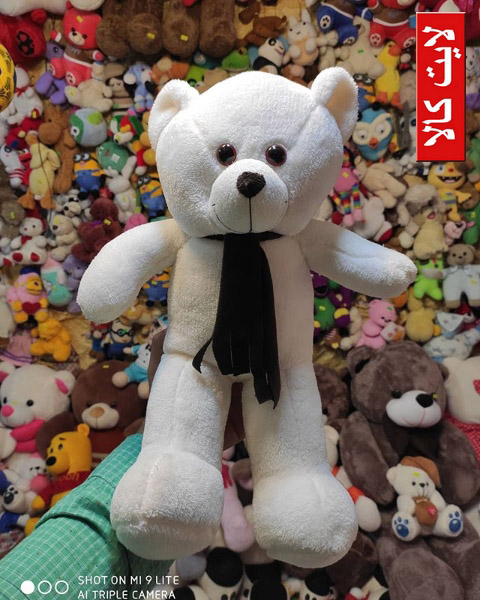 🐼خرس عروسکی شالگردنی🐼 📐  ارتفاع : 55 سانتی متری    .   💰 قیمت : 85 هزارتومان