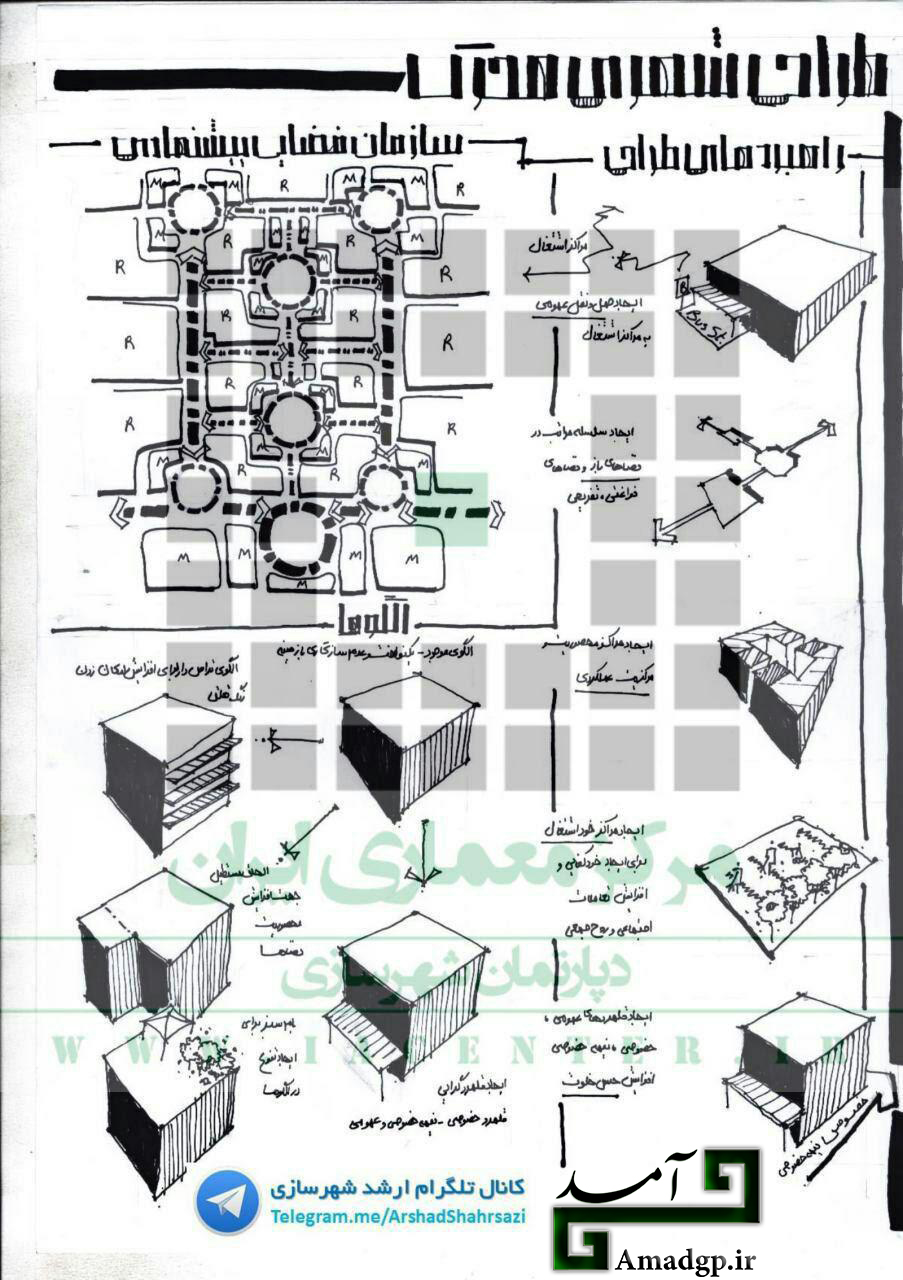 اسکیس طراحی شهری