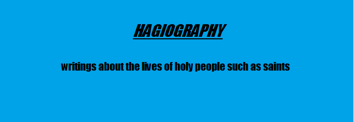 hagiography