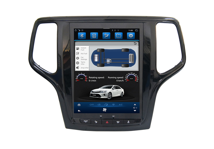 touch screen car multimedia player tesla style