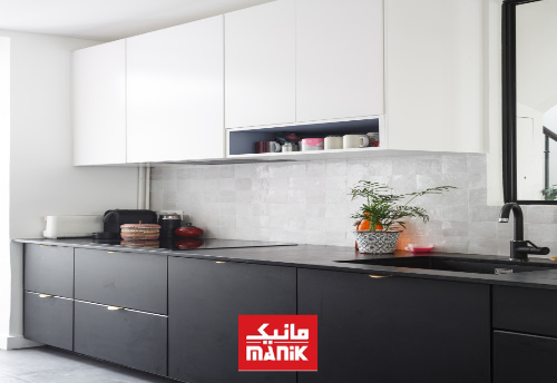 کابینت سفید مشکی