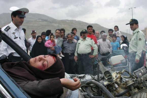 تصادف مرگبار سواری پژو با تریلی در محور شوشتر – مسجدسلیمان