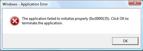 بر طرف کردن ارور The application failed to initialize properly (0xc0000135) err