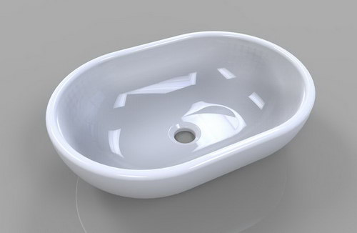 ُSolidworks 3D model ceramic sink