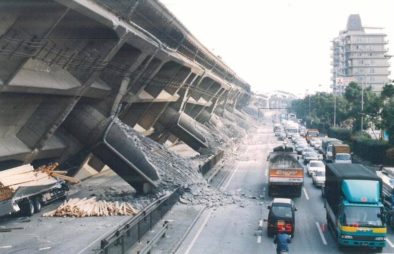 علت تخریب پل در زلزله ی کوبه ی ژاپن