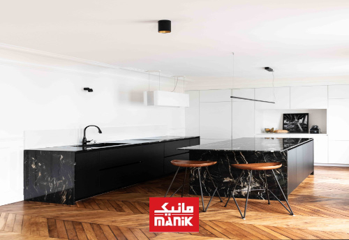 کابینت سفید مشکی