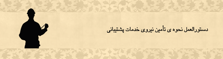 دستورالعمل نحوه ی تأمین نیروی خدمات پشتیبانی