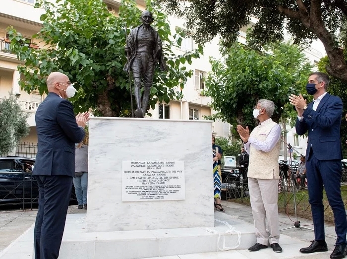 Mahatma Gandhi Statue Unveiled in Athens