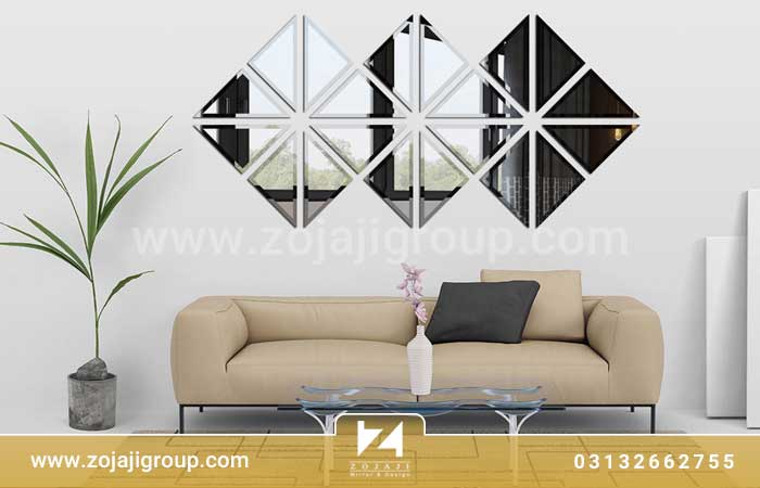 آینه دکوراتیو لوزی