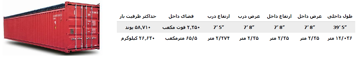 کانتینر سقف باز