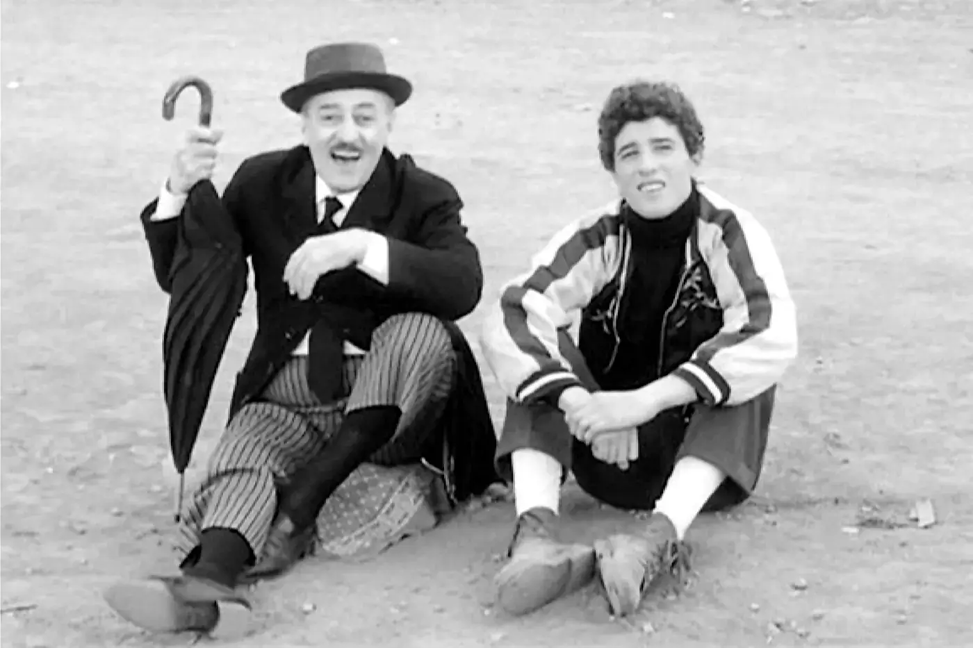 پدر و پسر در فیلم پرندگان بزرگ و کوچک / با بازی توتو و نینتو