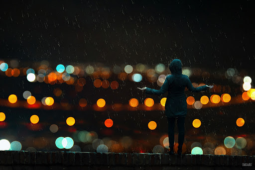 تنها در باران