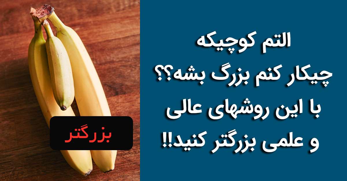 التم کوچیکه چیکار کنم بزرگ بشه؟؟ با این روشهای عالی و علمی بزرگتر کنید!!