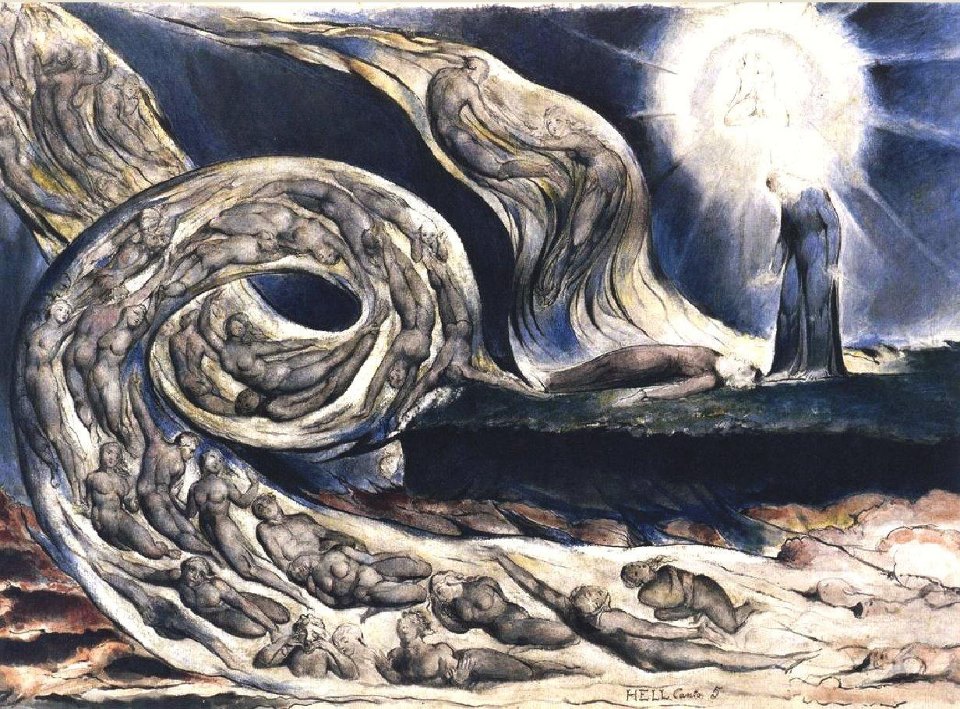 گردباد عشّاق - ویلیام بلیک - The Lovers Whirlwind - William Blake
