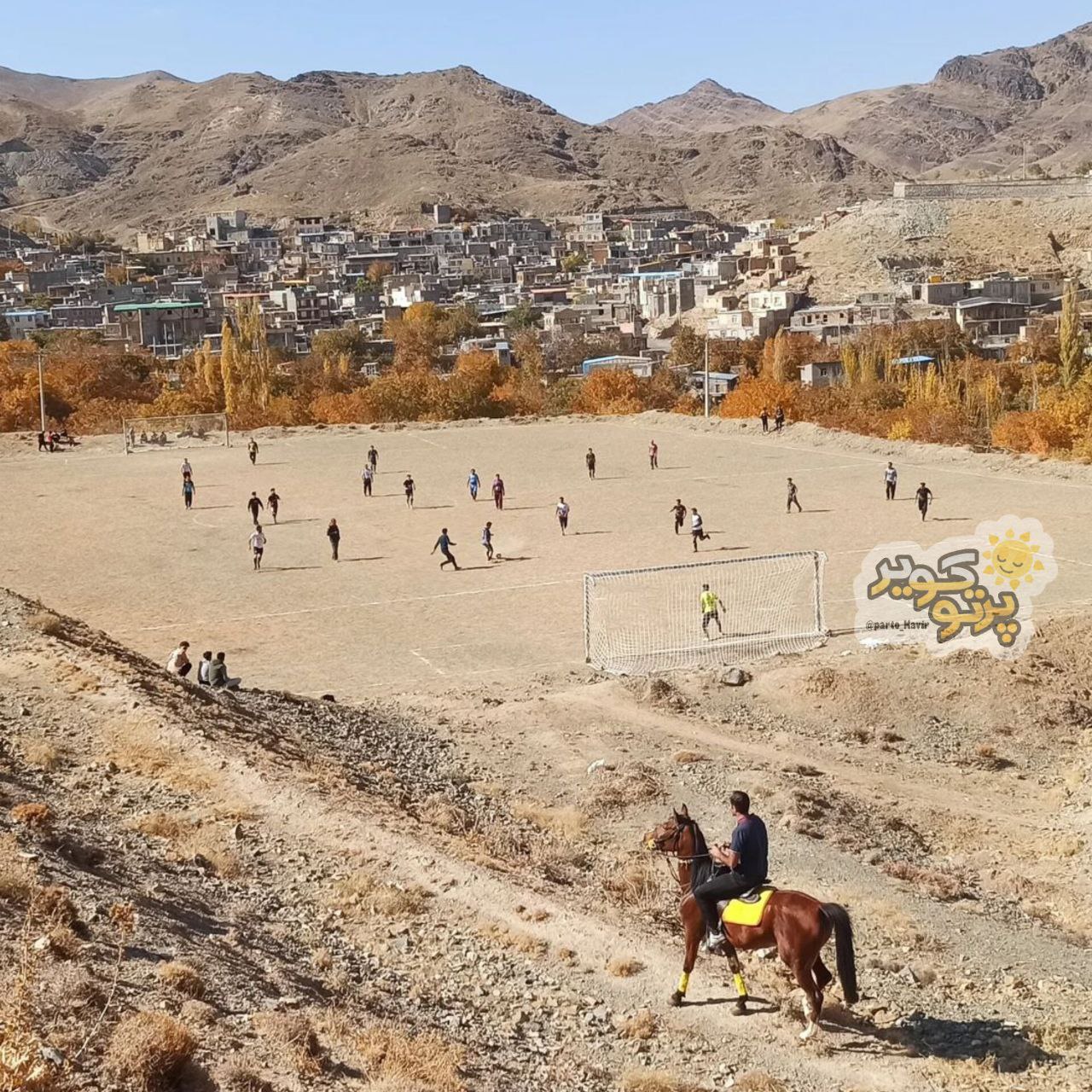 زمین خاکی روستای نشلج کاشان