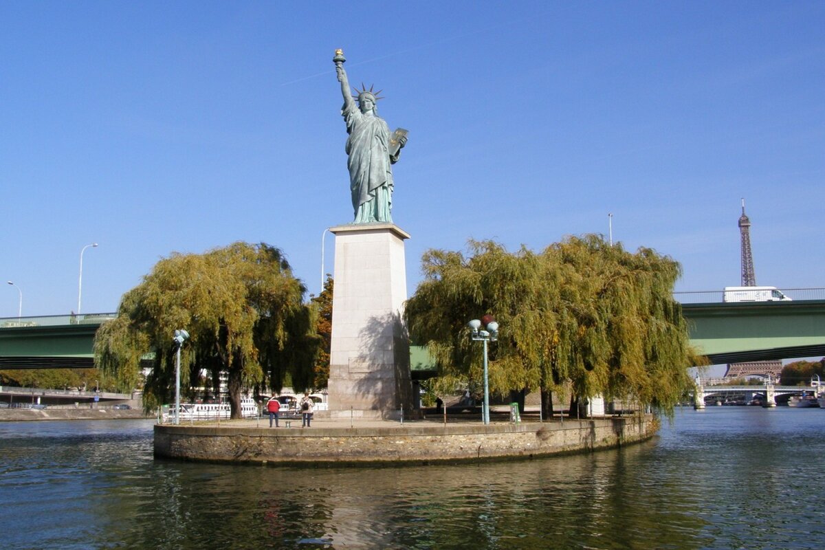 مجسمه آزادی در Allee des Cygnes