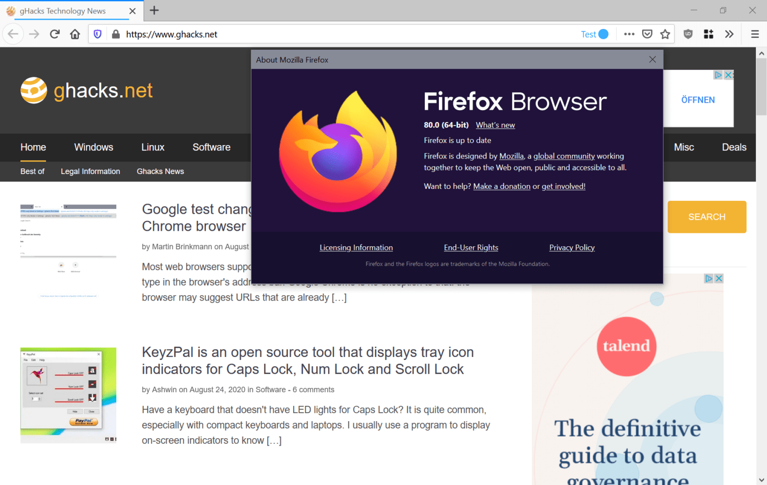 در Firefox 80.0 چه مواردی جدید است و یا تغییر کرده است؟