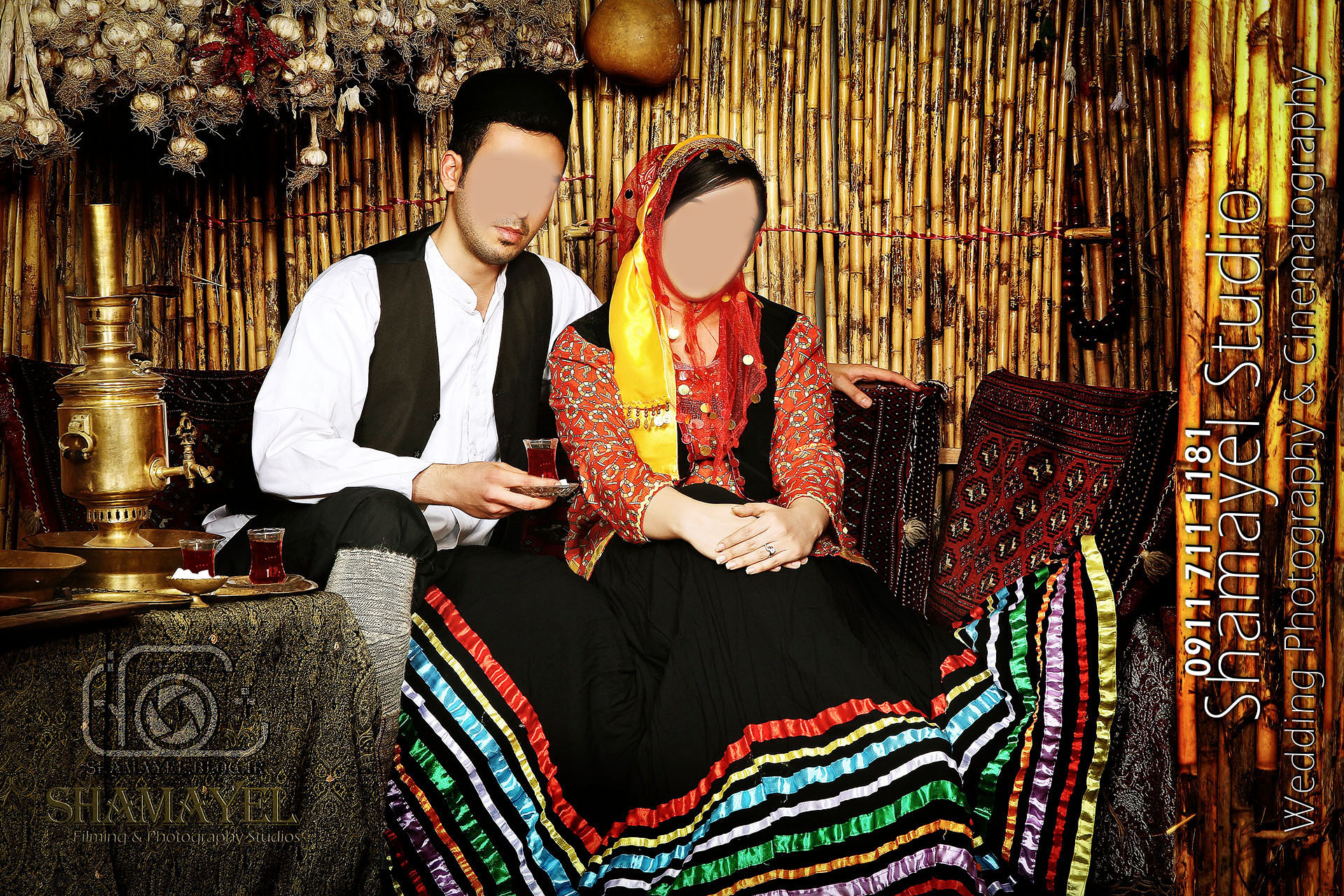 نمونه عکس سنتی عروس و داماد