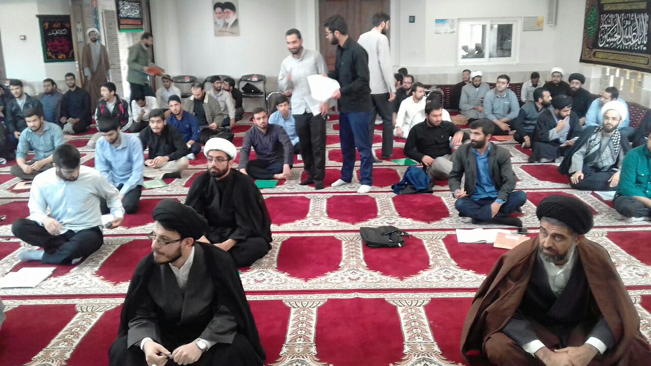 امتحان تفسیر حوزه علمیه در مسجد نایب