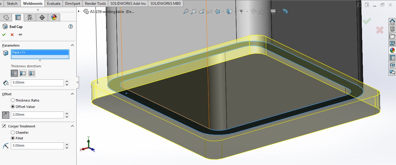 Solidworks weldment and structure 4