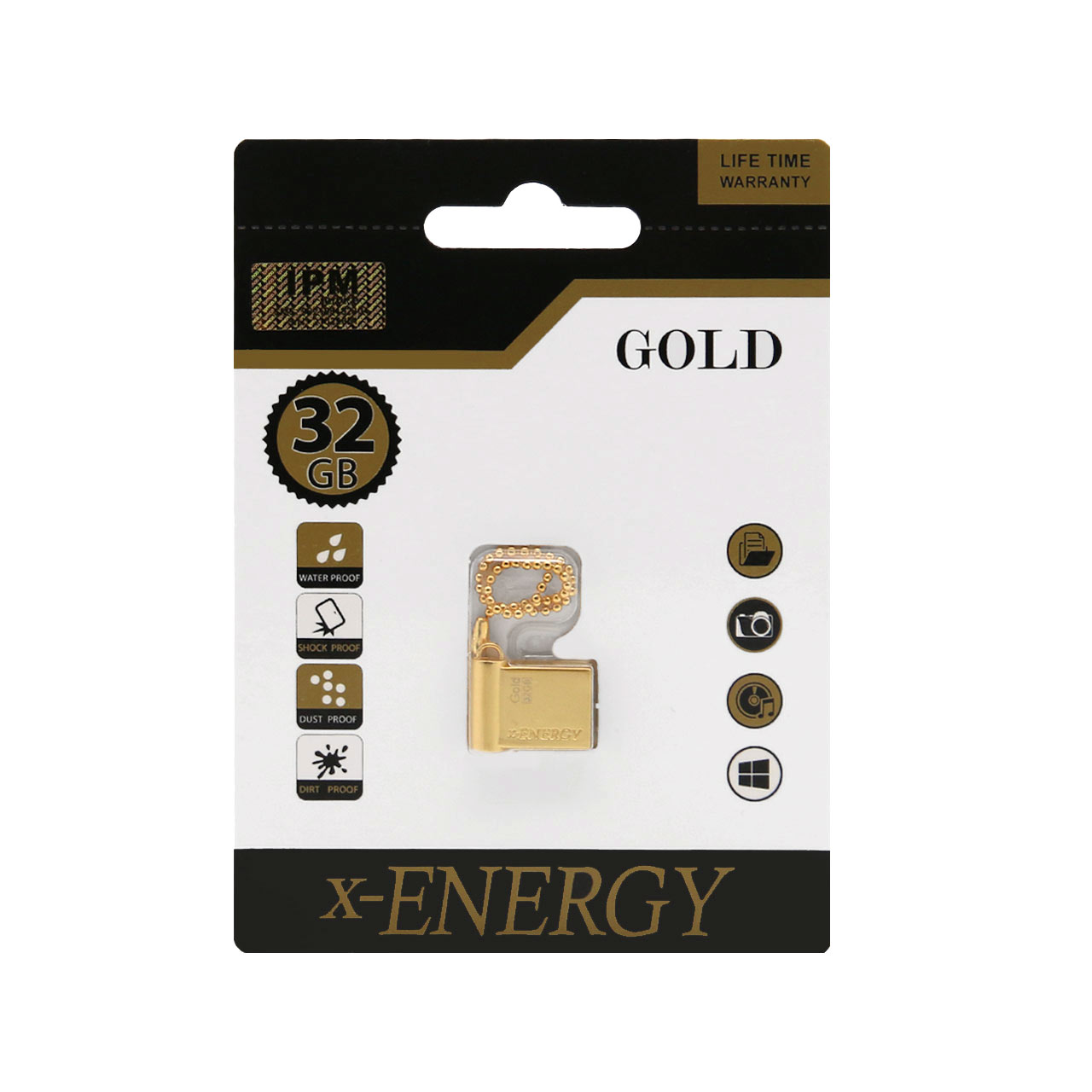 فلش - X-ENERGY Gold USB2.0 Flash Memory-32GB - قیمت: ۱۴۵ تومان