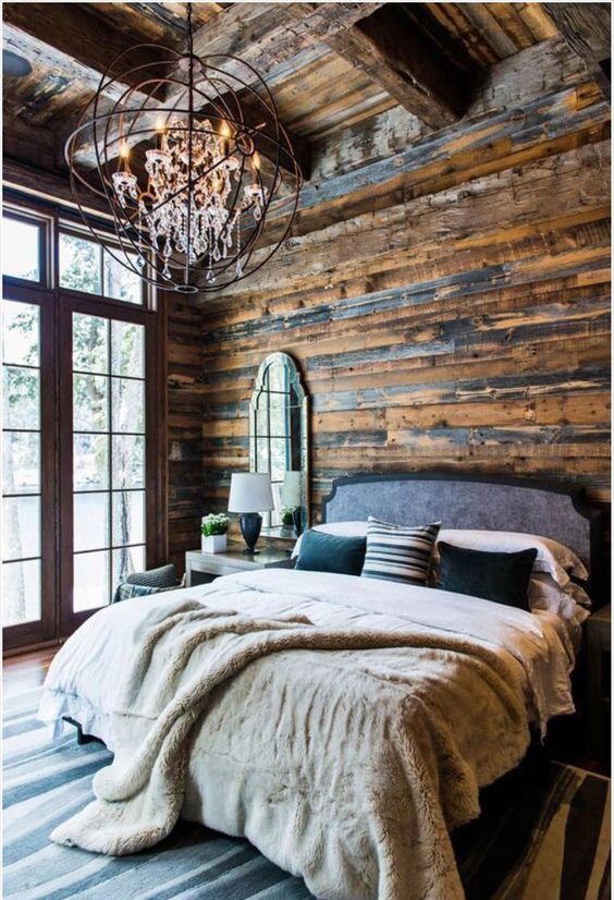 اتاق خواب به سبک روستیک
