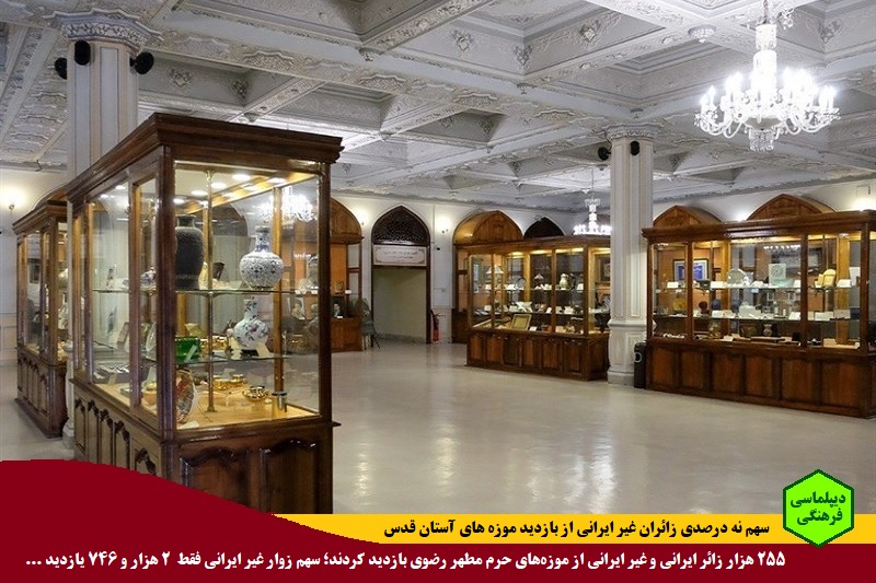 فرهنگی/ بازدید ۲۵۵ هزار زائر ایرانی و غیر ایرانی از موزه‌های حرم رضوی؛ سهم زوار غیر ایرانی فقط ۹ درصد!