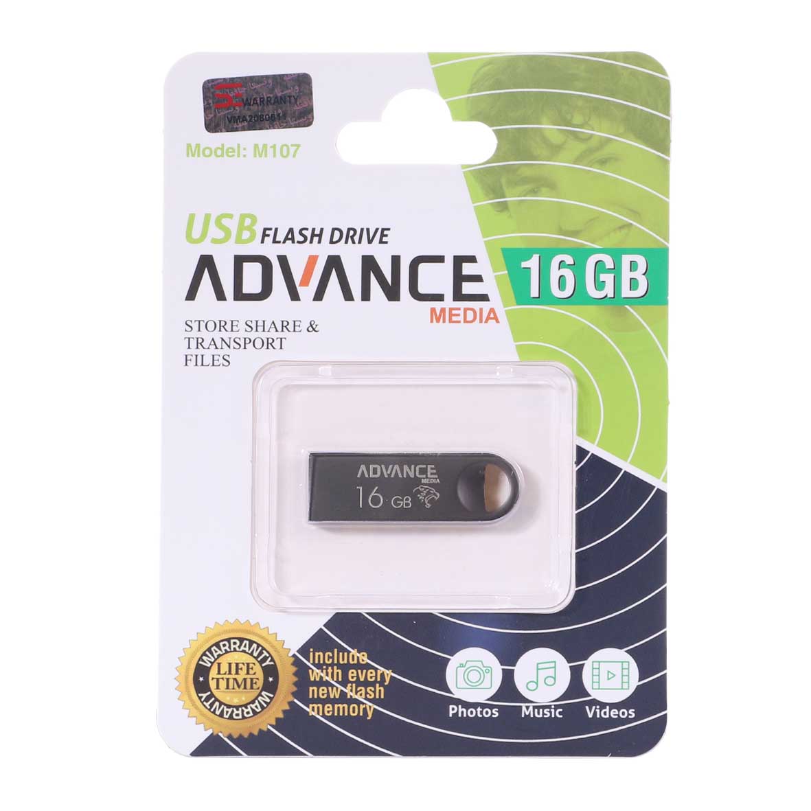 فلش - Advance m107 USB2.0 Flash Memory-16GB قیمت : ۱۰۰ تومان