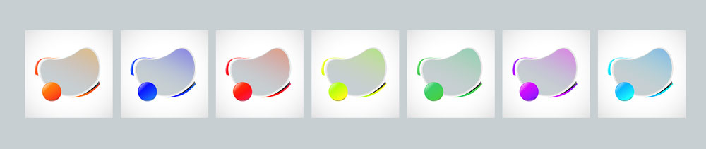 رنگ های مختلف قالب اینستاگرام