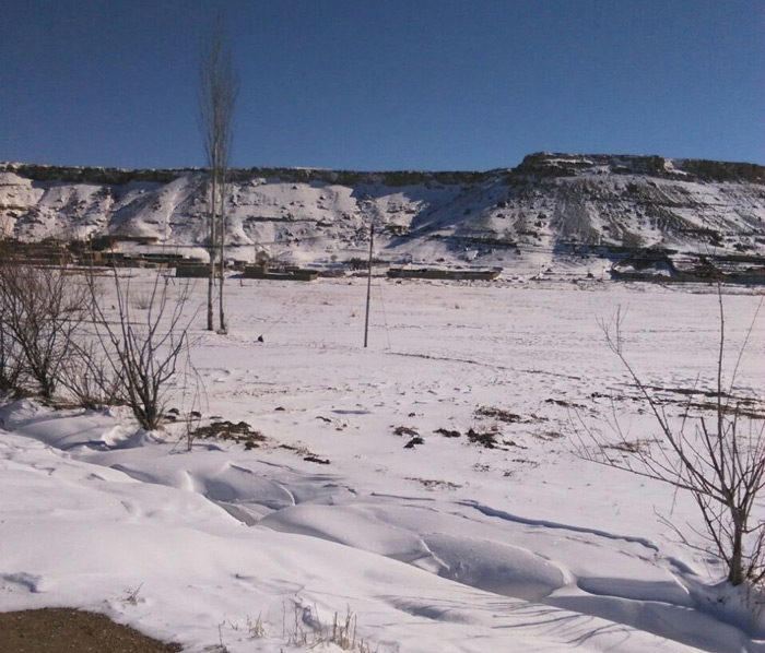 زمستان در روستای مسجدین