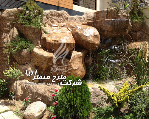 آبشار صخره سازی خانگی