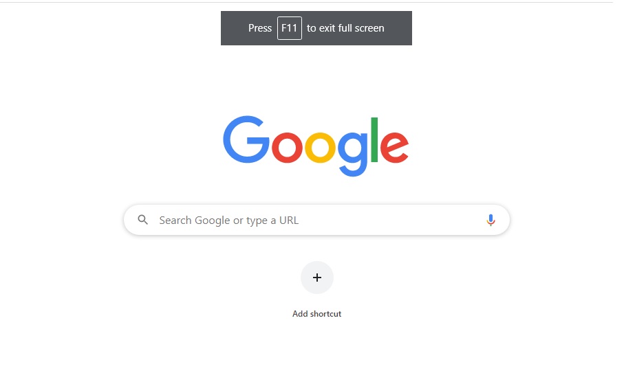 فعال و غیرفعال کردن حالت تمام‌صفحه (Full Screen) در مرورگر (مرورگر تمام صفحه شده چیکار کنم؟)