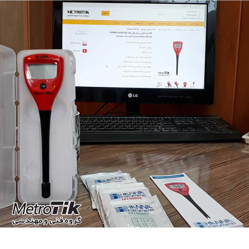 نمایندگی انحصاری هانا pH متر قلمی و رزولوشن 0.01 هانا HANNA HI98100