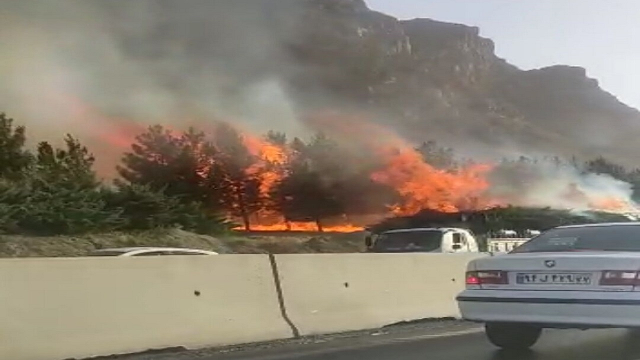 آتش‌نشانی اصفهان در حادثه کوه صفه حضور داشتند 