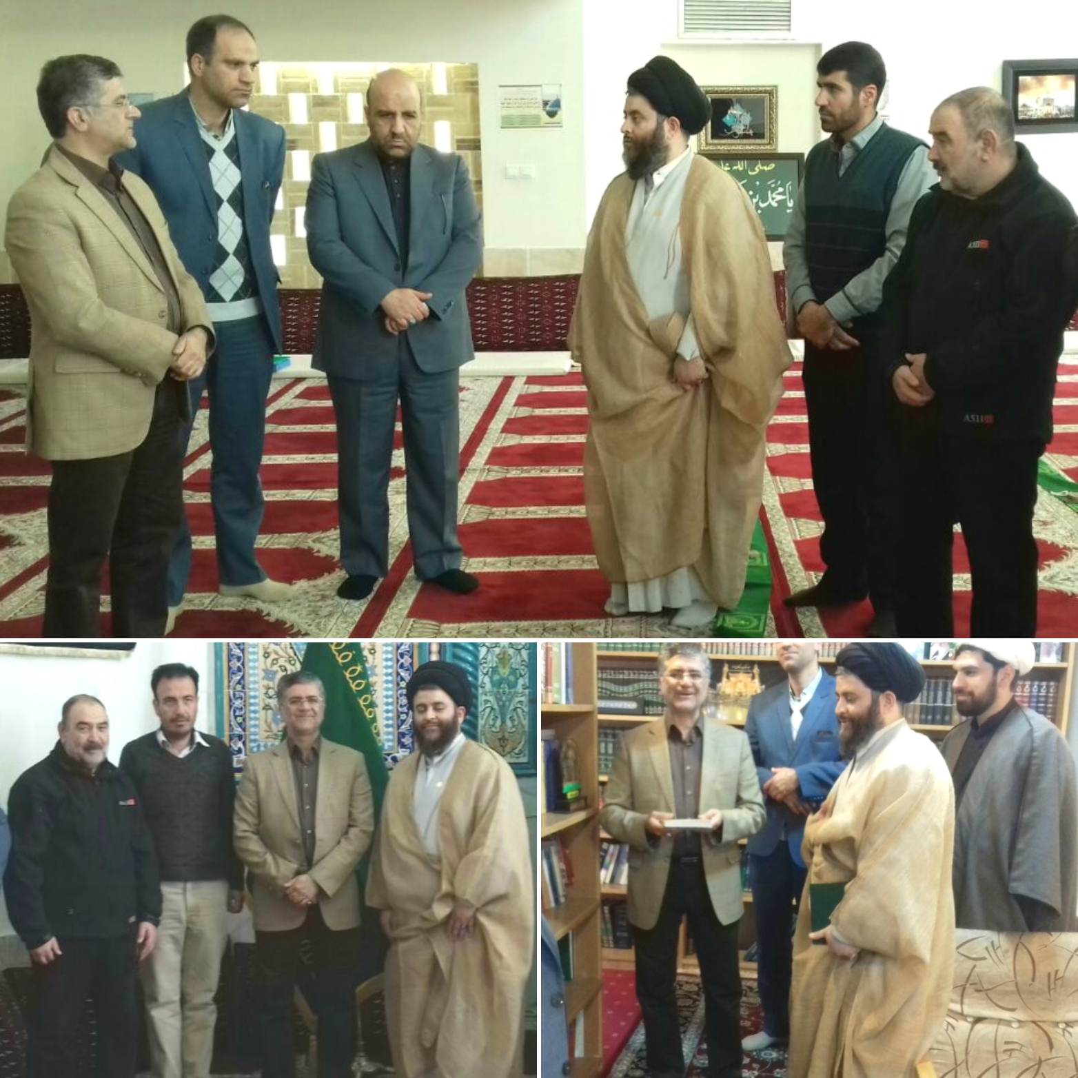 حضور شهردار منطقه ثامن مهندس نعمتی در مسجد امام خمینی مشهد