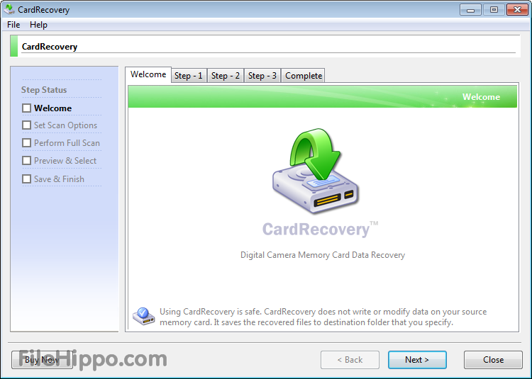 دانلود برنامه ی ریکاوری اطلاعات Card Recovery