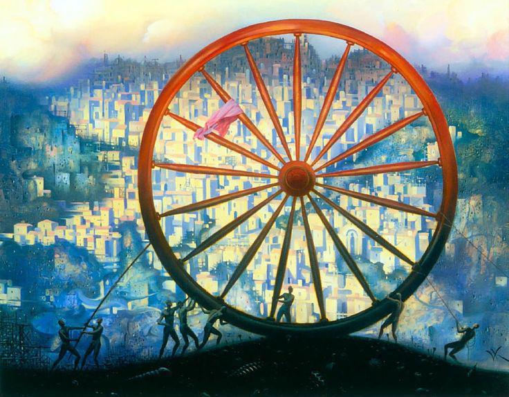 اختراع چرخ - ولادیمیر کوش - The Invention of the Wheel - Vladimir Kush