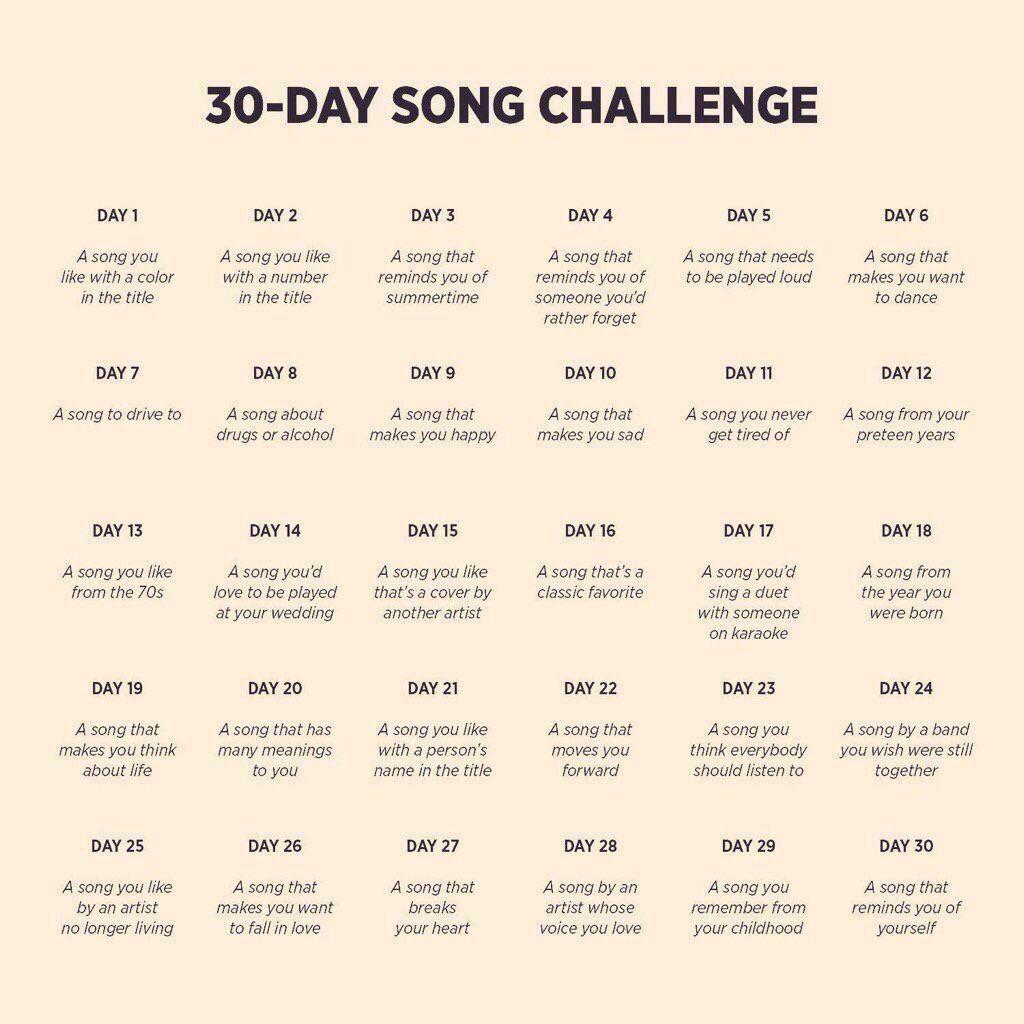 30 Days 30 Songs