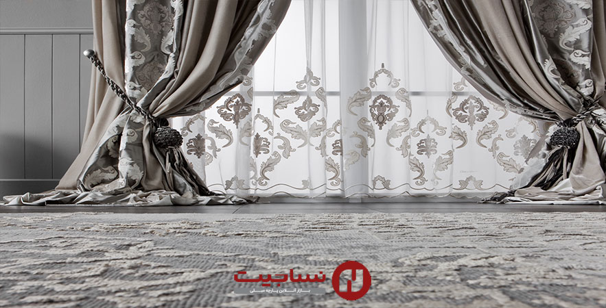 پارچه حریر و طرح دار و یالان طرح دار